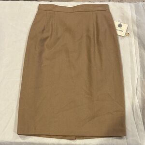 VINTAGE Worthington Woolmark Elegant Brown Pencil Skirt